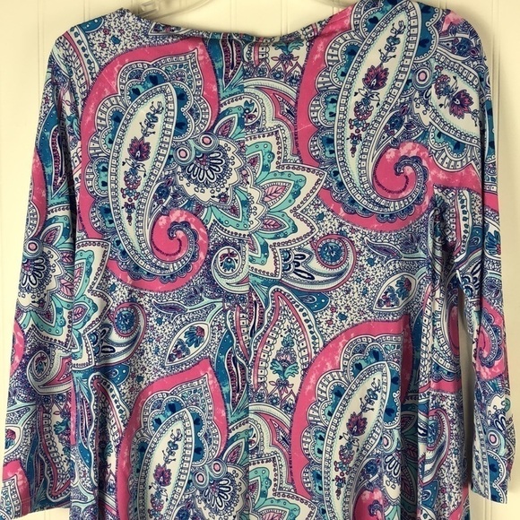 New Cynthia Rowley Paisley Print Beautiful Floral Dress With Pockets - Picture 7 of 13